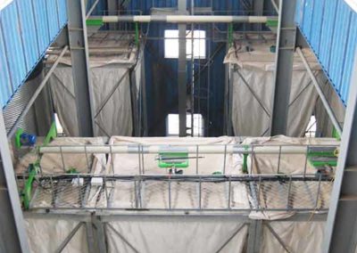 Stockage Groupe TOY : silos et vis horizontales